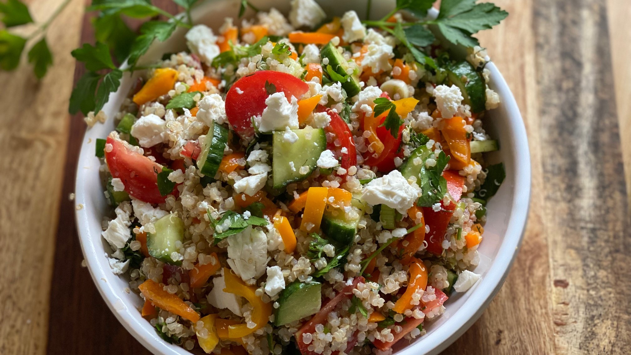 How To Make A Tasty Quick Mediterranean Quinoa Salad – Mindfully Aware ...