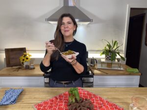 Lisa eating Delicious Food
